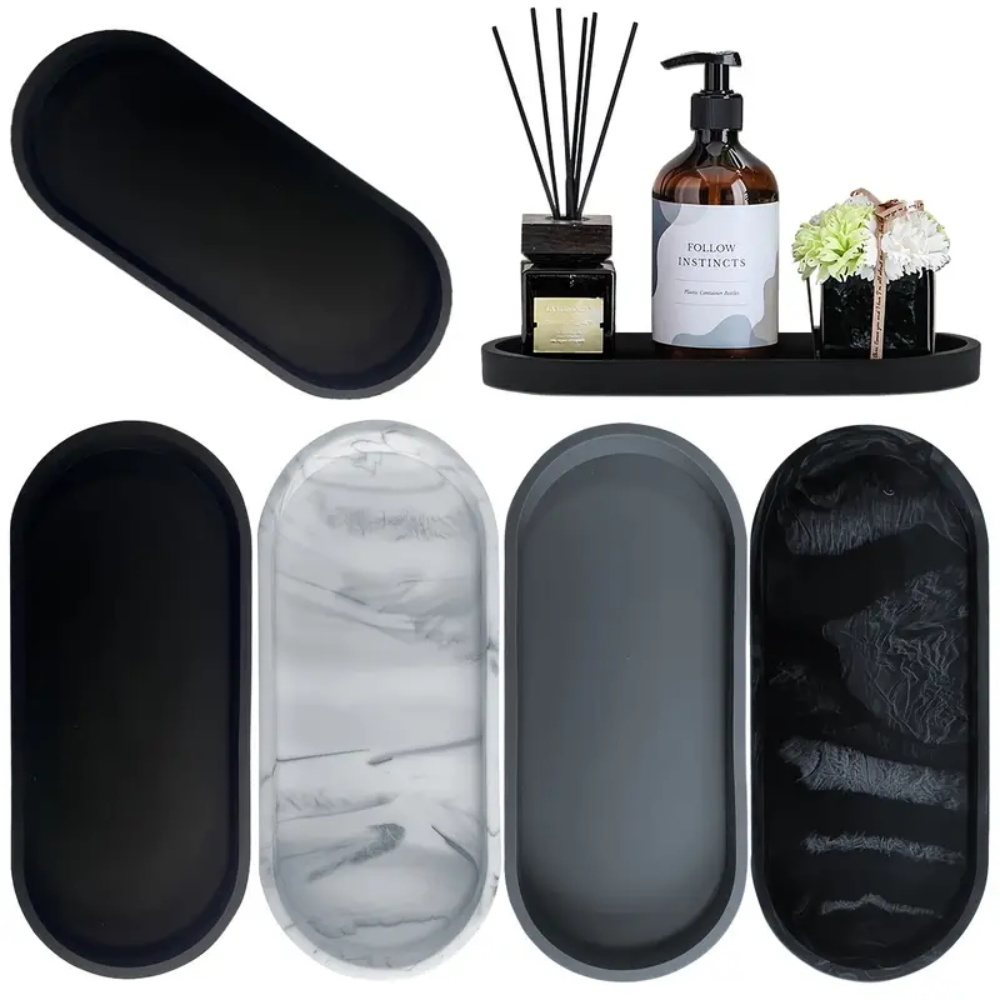 Home Essentials Bathroom Storage - 1-delige siliconen bak voor badkamermeubel, rechthoekige
