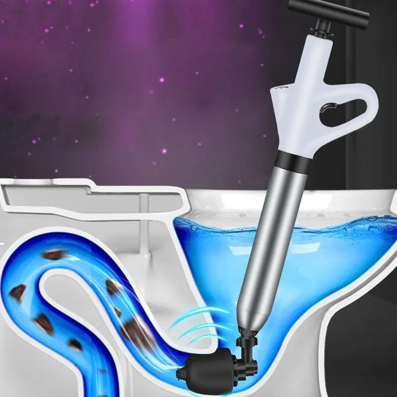 Plunger Toilet - Pneumatische toiletontstopper van roestvrij staal, hogedruk