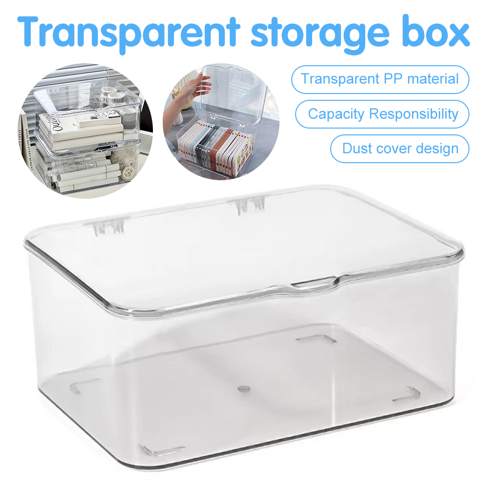 Home Essentials Bathroom Storage - Transparante acryl telefoonhoesjes organizer met deksel