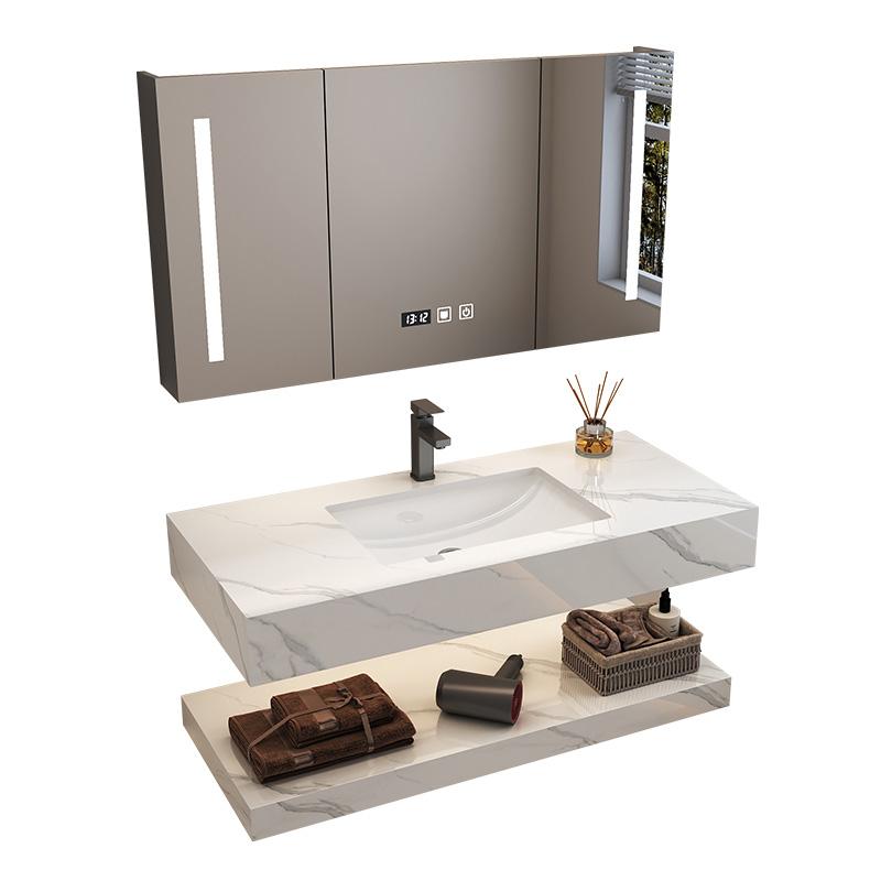 Home Bathroom Vanity Combo - Kasten Vintage scheidingswand Badkamerkasten met verlichting