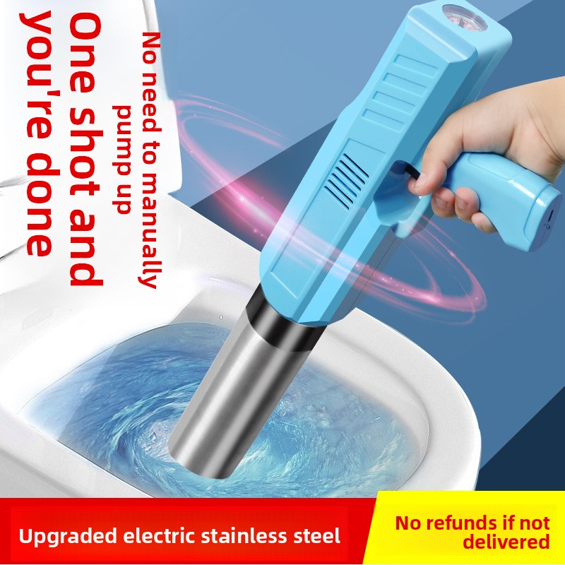 Plunger Toilet - Elektrische toiletontstopper, hogedruk afvoerontstopper, krachtige rioolontstopper,