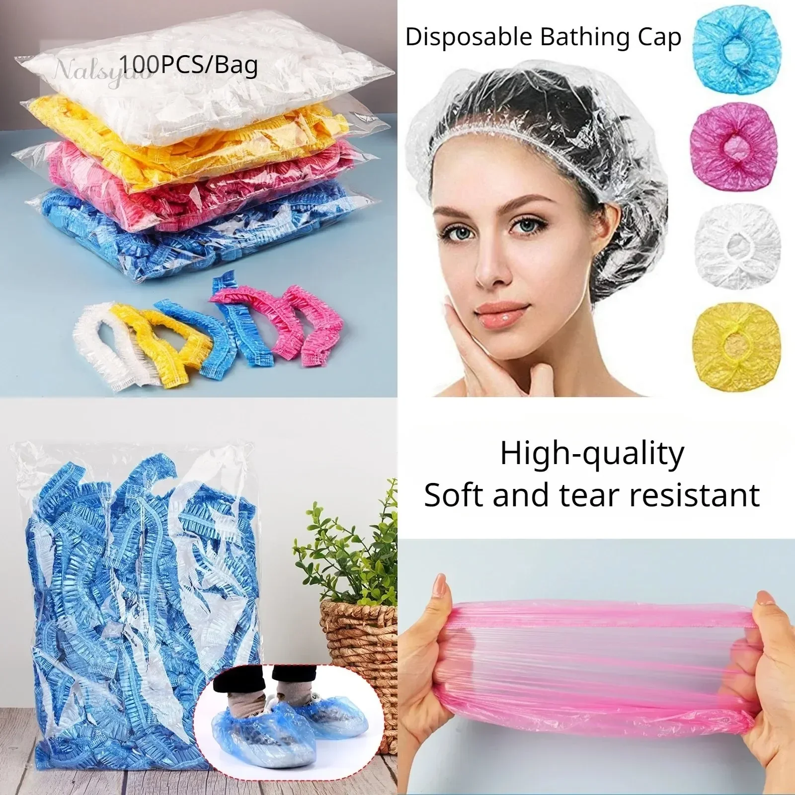 Home Essentials Bathroom Storage - Wegwerp douchekapjes, transparant, waterdicht, voor sauna,
