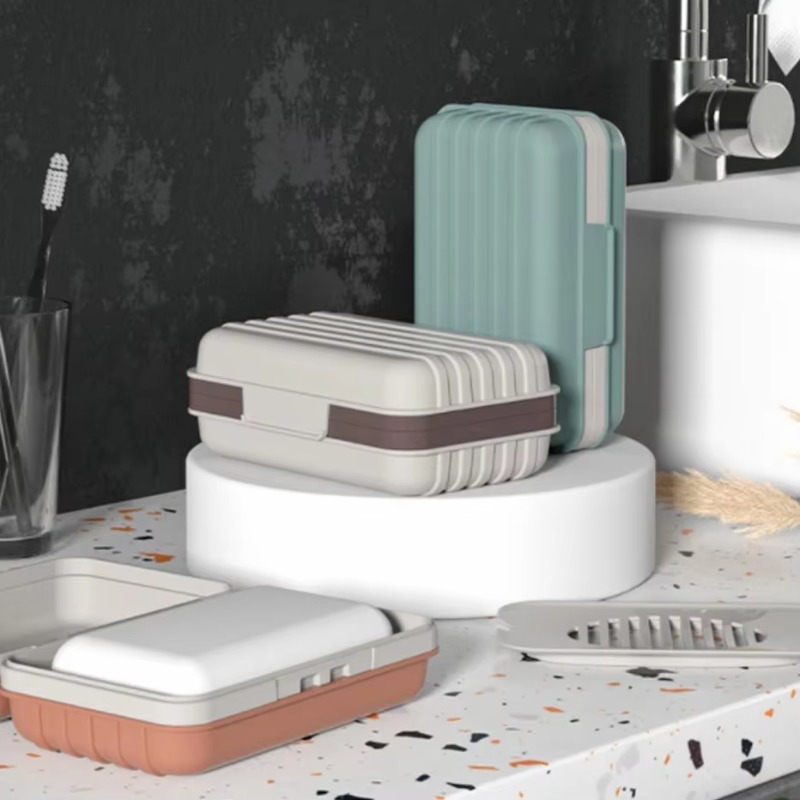 Kunststof zeepbakje met deksel - Home Essentials Bathroom Storage recensie en prijs