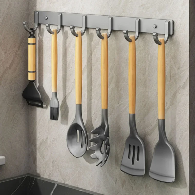Aluminium wandrek met haken –  - Home Bathroom Organizer recensie en prijs