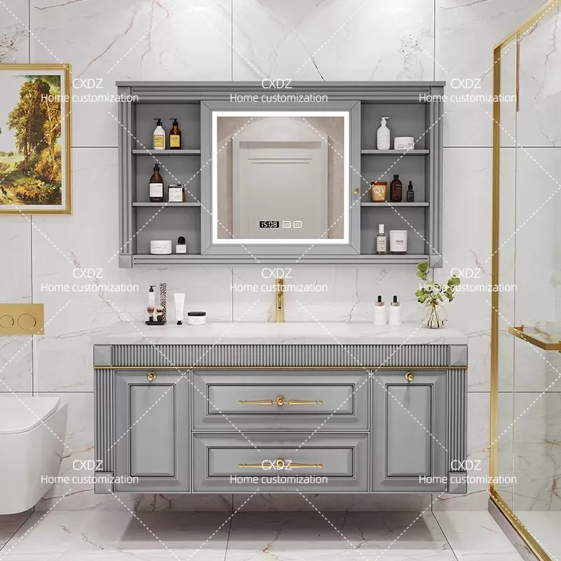 Amerikaanse eikenhouten wastaf - Home Bathroom Vanity Combo recensie en prijs