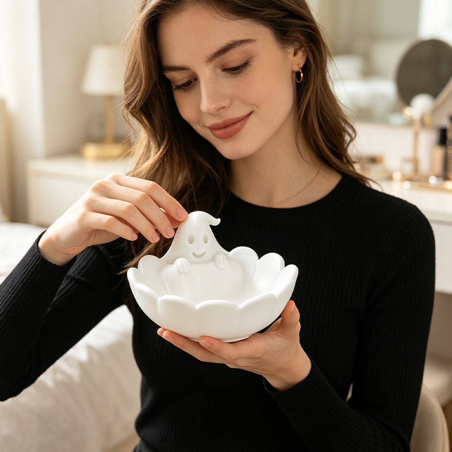 Matwitte 3D schattige spookvor - Home Essentials Bathroom Storage recensie en prijs
